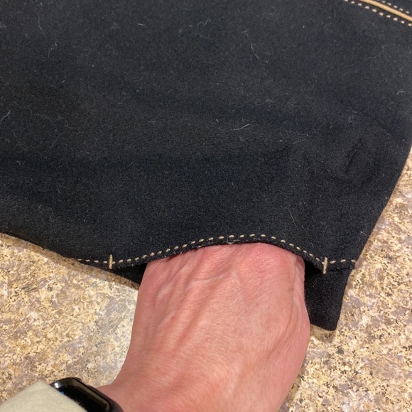 J. Crew Black and Tan Wool Blend Skirt 10 Unfinished Outer Bottom Hem - Picture 10 of 14